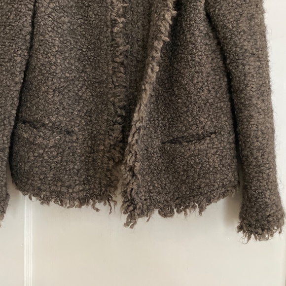 IRO Coffey Open Front Knit Jacket in Brown Size 40 (US 8) - Picture 2 of 3